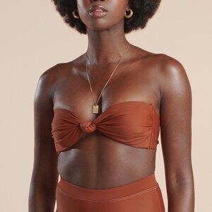 OOKIOH Brown Napali Bikini Top - Medium - NWT